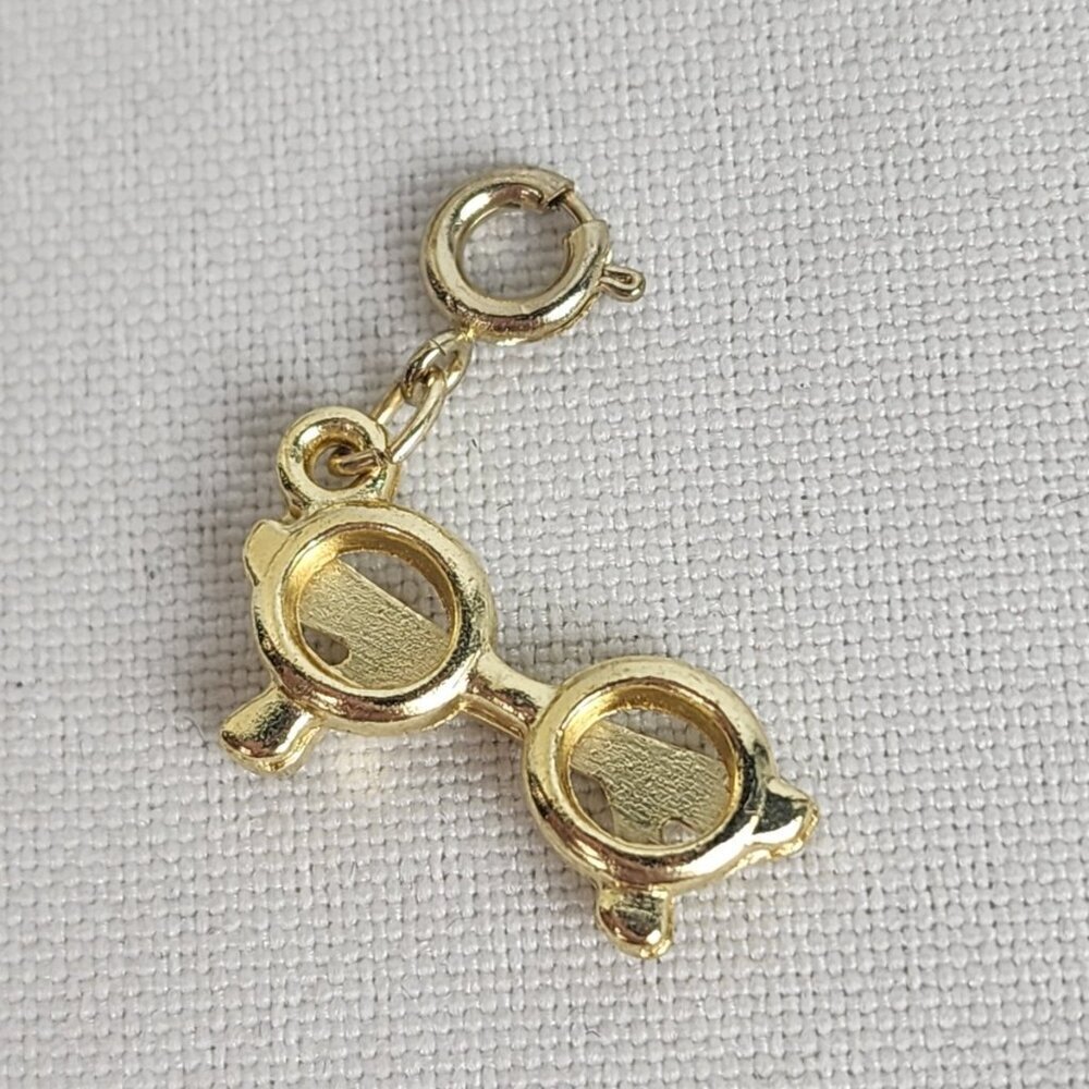Vintage Gold Tone Sunglasses Bracelet Charm